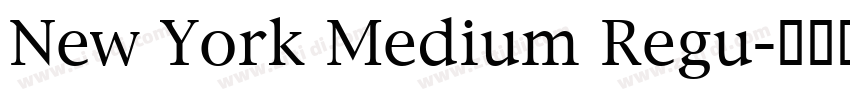 New York Medium Regu字体转换
